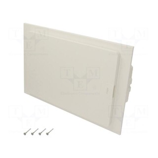 Enclosure: for modular components | IP40 | plaster embedded