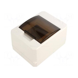 Enclosure: for modular components | IP40 | white | No.of mod: 4