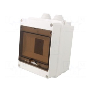 Enclosure: for modular components | IP40 | white | No.of mod: 6