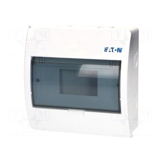Enclosure: for modular components | IP40 | white | No.of mod: 8 | ABS