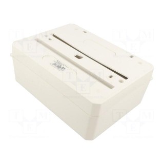 Enclosure: for modular components | IP40 | white | No.of mod: 9