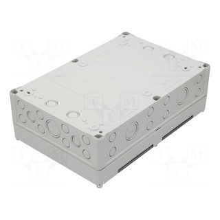 Enclosure: for modular components | IP55 | grey | No.of mod: 24