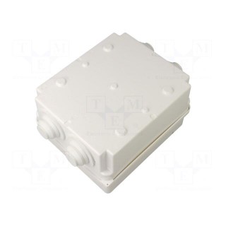 Enclosure: for modular components | IP55 | white | No.of mod: 6