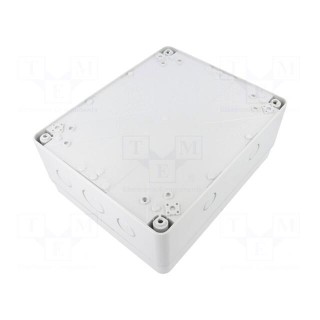 Enclosure: for modular components | IP65 | light grey | ABS + PC