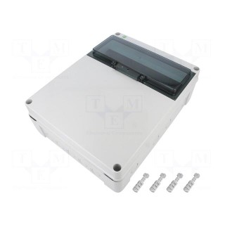 Enclosure: for modular components | IP65 | light grey | ABS + PC