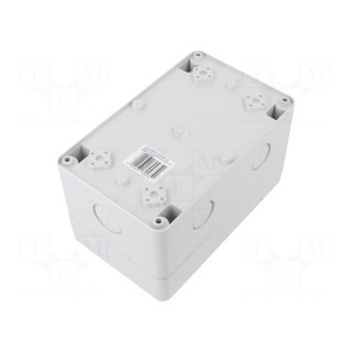 Enclosure: for modular components | IP65 | light grey | No.of mod: 4