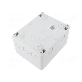 Enclosure: for modular components | IP65 | light grey | No.of mod: 6
