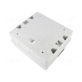 Enclosure: for modular components | IP65 | light grey | No.of mod: 9