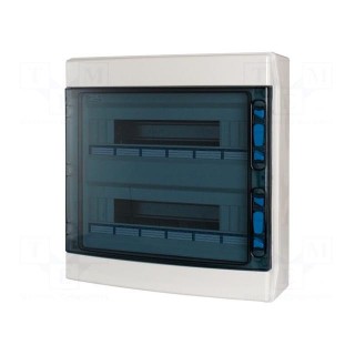 Enclosure: for modular components | IP65 | white | No.of mod: 36