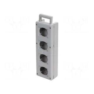 Enclosure: junction box | wall mount,for wall mounting | grey
