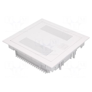 Enclosure: multimedia | IP30 | Mounting: plaster embedded | white