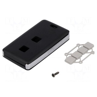 Enclosure: for remote controller | X: 39mm | Y: 71mm | Z: 11mm | black