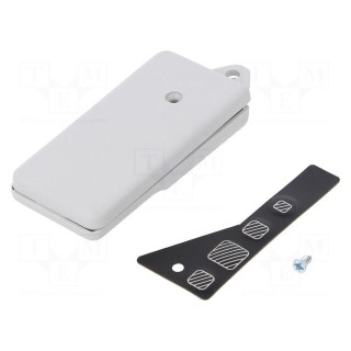 Enclosure: for remote controller | X: 29mm | Y: 62mm | Z: 10mm | ABS