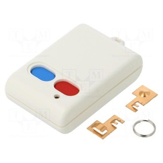 Enclosure: for remote controller | X: 36mm | Y: 56mm | Z: 16mm