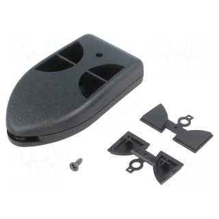 Enclosure: for remote controller | X: 38mm | Y: 72mm | Z: 15mm | ABS