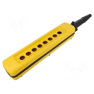 Enclosure: for remote controller | X: 80mm | Y: 370mm | Z: 70mm | yellow