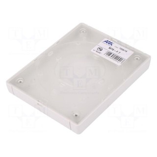 Enclosure: for alarms | X: 100mm | Y: 131mm | Z: 17.6mm | ABS | light grey