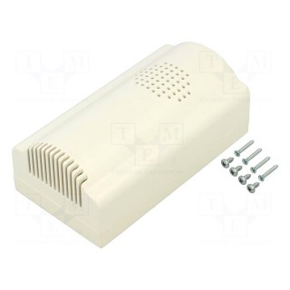 Enclosure: for alarms | X: 125mm | Y: 67mm | Z: 51mm | ABS | white