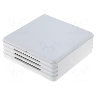 Enclosure: for alarms | X: 71mm | Y: 71mm | Z: 27mm | ABS | white