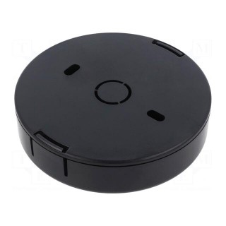 Enclosure: for alarms | Z: 20.3mm | ABS | black | Series: 1551SNAP | IP30