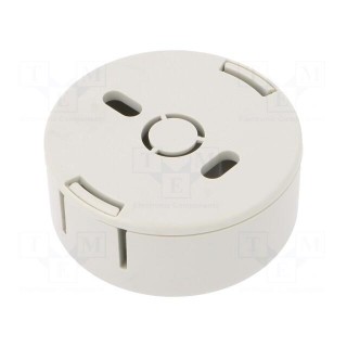 Enclosure: for alarms | Z: 20.3mm | ABS | grey | Series: 1551SNAP | IP30