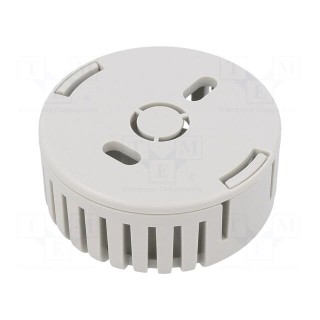 Enclosure: for alarms | Z: 20.3mm | ABS | grey | vented | Series: 1551V