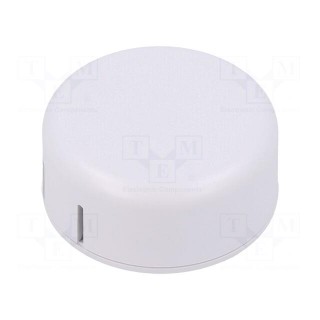 Enclosure: for alarms | Z: 20.3mm | ABS | white | Series: 1551SNAP | IP30
