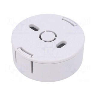 Enclosure: for alarms | Z: 20.3mm | ABS | white | Series: 1551SNAP | IP30