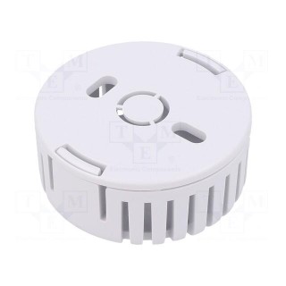Enclosure: for alarms | Z: 20.3mm | ABS | white | vented | Series: 1551V