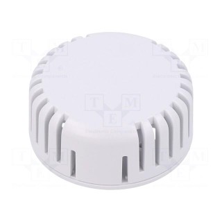 Enclosure: for alarms | Z: 20.3mm | ABS | white | vented | Series: 1551V