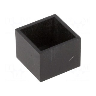 Enclosure: designed for potting | X: 12mm | Y: 12mm | Z: 9mm | ABS | black