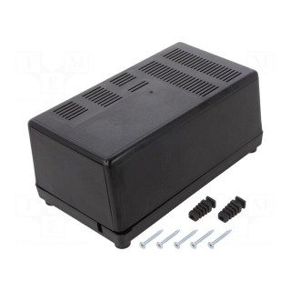 Enclosure: for power supplies | vented | X: 100mm | Y: 180mm | Z: 73mm