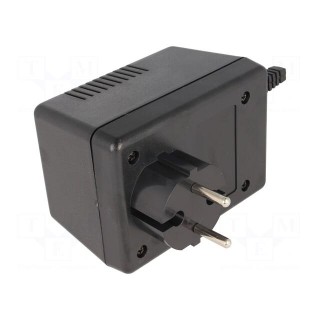 Enclosure: for power supplies | vented | X: 65.5mm | Y: 92mm | Z: 57mm