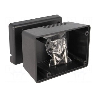 Enclosure: for power supplies | vented | X: 65.5mm | Y: 92mm | Z: 57mm