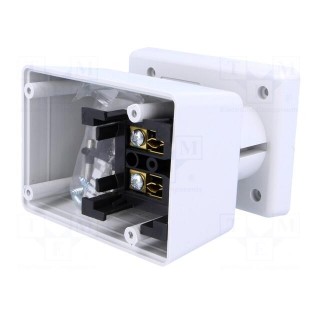 Enclosure: for power supplies | vented | X: 65mm | Y: 92mm | Z: 57mm | ABS