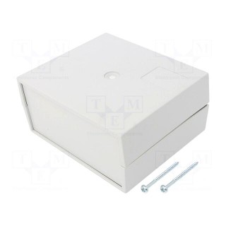 Enclosure: for power supplies | X: 100mm | Y: 120mm | Z: 56mm | ABS | grey