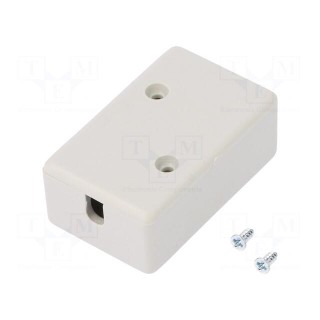 Enclosure: for power supplies | X: 28mm | Y: 45mm | Z: 18mm | ABS | grey