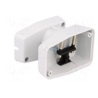 Enclosure: for power supplies | X: 45mm | Y: 70mm | Z: 40mm | ABS | grey