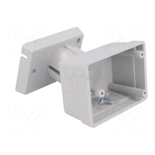 Enclosure: for power supplies | X: 52mm | Y: 73mm | Z: 46mm | ABS | grey