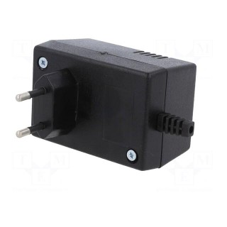 Enclosure: for power supplies | X: 54mm | Y: 81mm | Z: 46mm | ABS | black