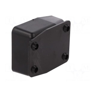 Enclosure: for power supplies | X: 60mm | Y: 85mm | Z: 32mm | ABS | black