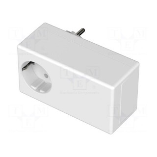 Enclosure: for power supplies | X: 65mm | Y: 120mm | Z: 50mm | white