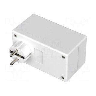 Enclosure: for power supplies | X: 65mm | Y: 120mm | Z: 66mm | white