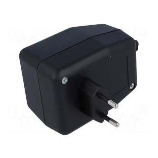 Enclosure: for power supplies | X: 65mm | Y: 89mm | Z: 56mm | ABS | black