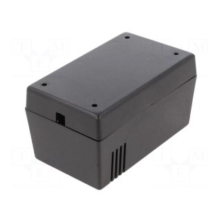 Enclosure: for power supplies | X: 69mm | Y: 114mm | Z: 63mm | black