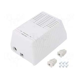 Enclosure: for power supplies | X: 97mm | Y: 137mm | Z: 67mm | ABS | grey