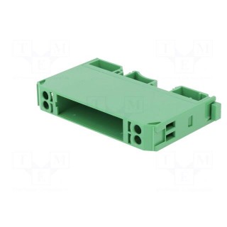 Enclosure: for DIN rail mounting | polycarbonate | green | UL94V-0