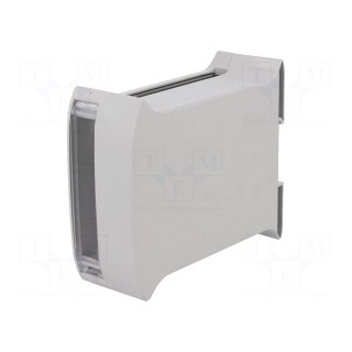 Enclosure: for DIN rail mounting | Y: 101mm | X: 45mm | Z: 119mm | grey