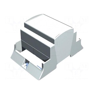 Enclosure: for DIN rail mounting | Y: 110mm | X: 71.3mm | Z: 62mm | grey