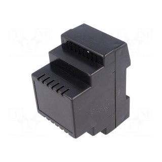 Enclosure: for DIN rail mounting | Y: 53mm | X: 91mm | Z: 70mm | ABS